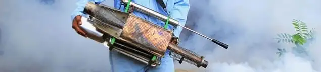 Fumigation technician using a fogger for deep pest treatment in Reno, NV